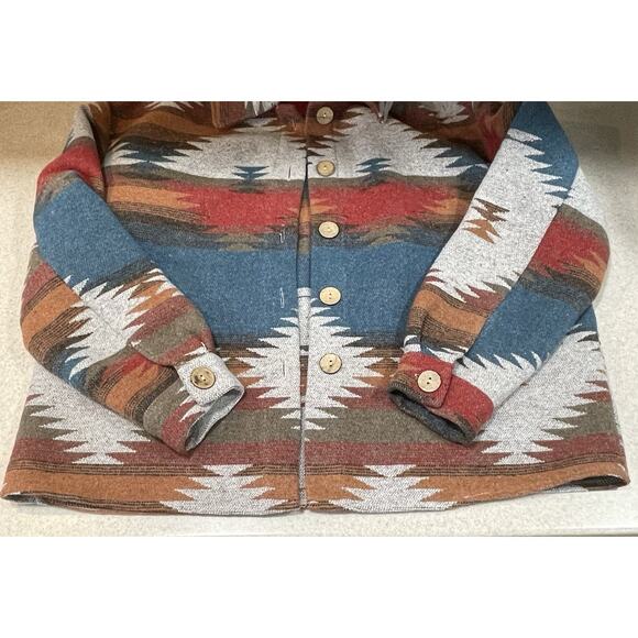 Emery Rose Women’s Size Small Aztec Southwest Button Down Cotton Blend Jacket - Picture 6 of 9